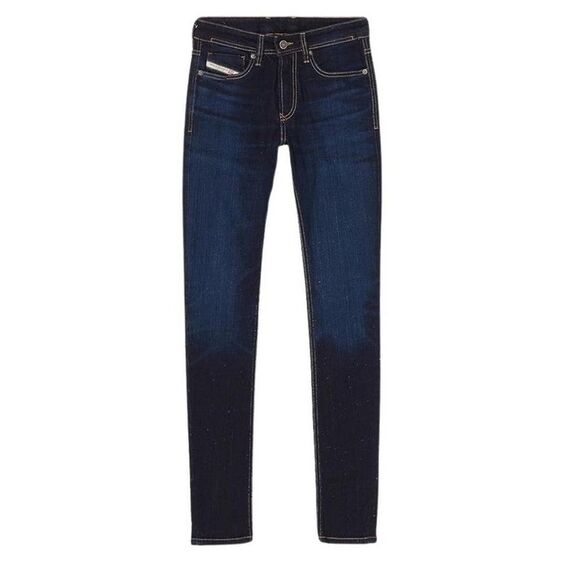 Diesel Mens Sleenker Skinny Jeans / Dark Blue